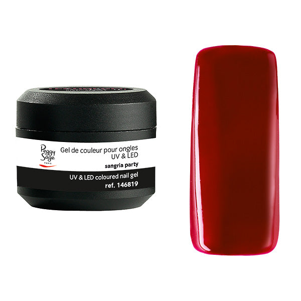PEGGY SAGE GEL UV&LED COLORATO PER UNGHIE SANGRIA PARTY 5G - Tre Pi Profumerie
