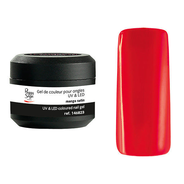 PEGGY SAGE GEL UV&LEDCOLORATO PER UNGHIE MANGO SATIN 5G - Tre Pi Profumerie