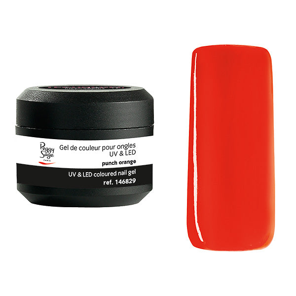 PEGGY SAGE GEL UV&LED COLORATO PER UNGHIE PUNCH ORANGE 5G - Tre Pi Profumerie