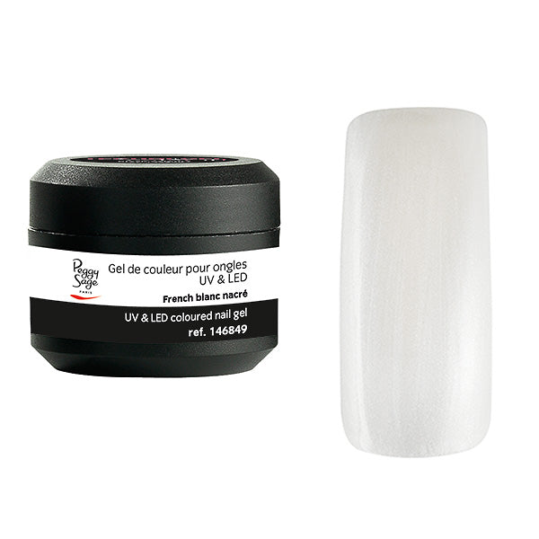 PEGGY SAGE GEL UV&LED COLORATO PER UNGHIE FRENCH BLANC 5G - Tre Pi Profumerie