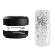 PEGGY SAGE GEL UV&LED COLORATO PER UNGHIE PAILLETE ARGENT 5G - Tre Pi Profumerie