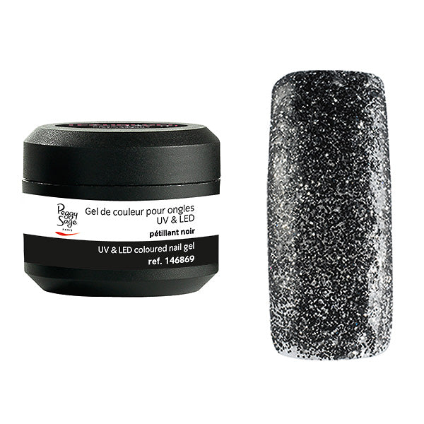 PEGGY SAGE GEL UV&LED COLORATO PER UNGHIE PETILLANT NOIR 5G - Tre Pi Profumerie