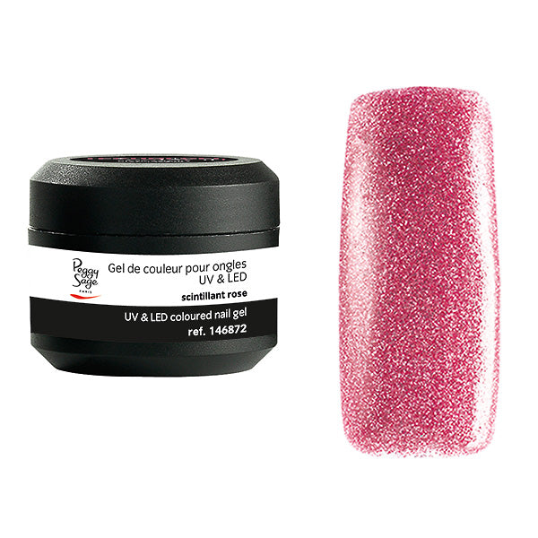 PEGGY SAGE GEL UV&LED COLORATO PER UNGHIE SCINTILLANT ROSE 5G - Tre Pi Profumerie