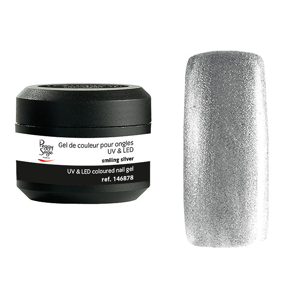 PEGGY SAGE GEL UV&LED COLORATO PER UNGHIE SMILING SILVER 5G - Tre Pi Profumerie