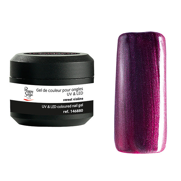 PEGGY SAGE GEL UV&LED COLORATO PER UNGHIE SWEET VIOLINE 5G - Tre Pi Profumerie