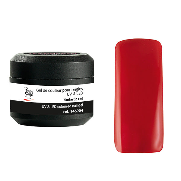 PEGGY SAGE GEL UV&LED COLORATO PER UNGHIE FANTASTIC RED 5G - Tre Pi Profumerie