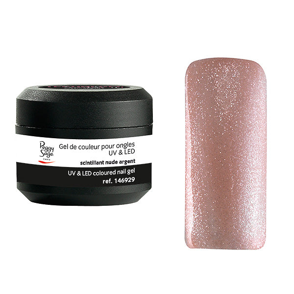 PEGGY SAGE GEL UV&LED COLORATO PER UNGHIE SCINTILLANT NUDE ARG - Tre Pi Profumerie