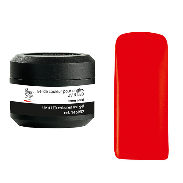 PEGGY SAGE GEL UV ELEDCOLORATO PER UNGHIE NEON CORAIL 5G - Tre Pi Profumerie