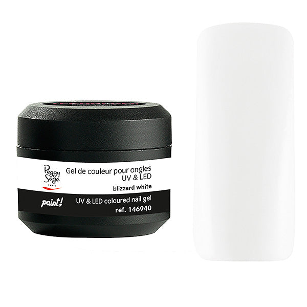 PEGGY SAGE GEL COLORATO PER UNGHIE UV&LED BLIZZARD WHITE 5G - Tre Pi Profumerie