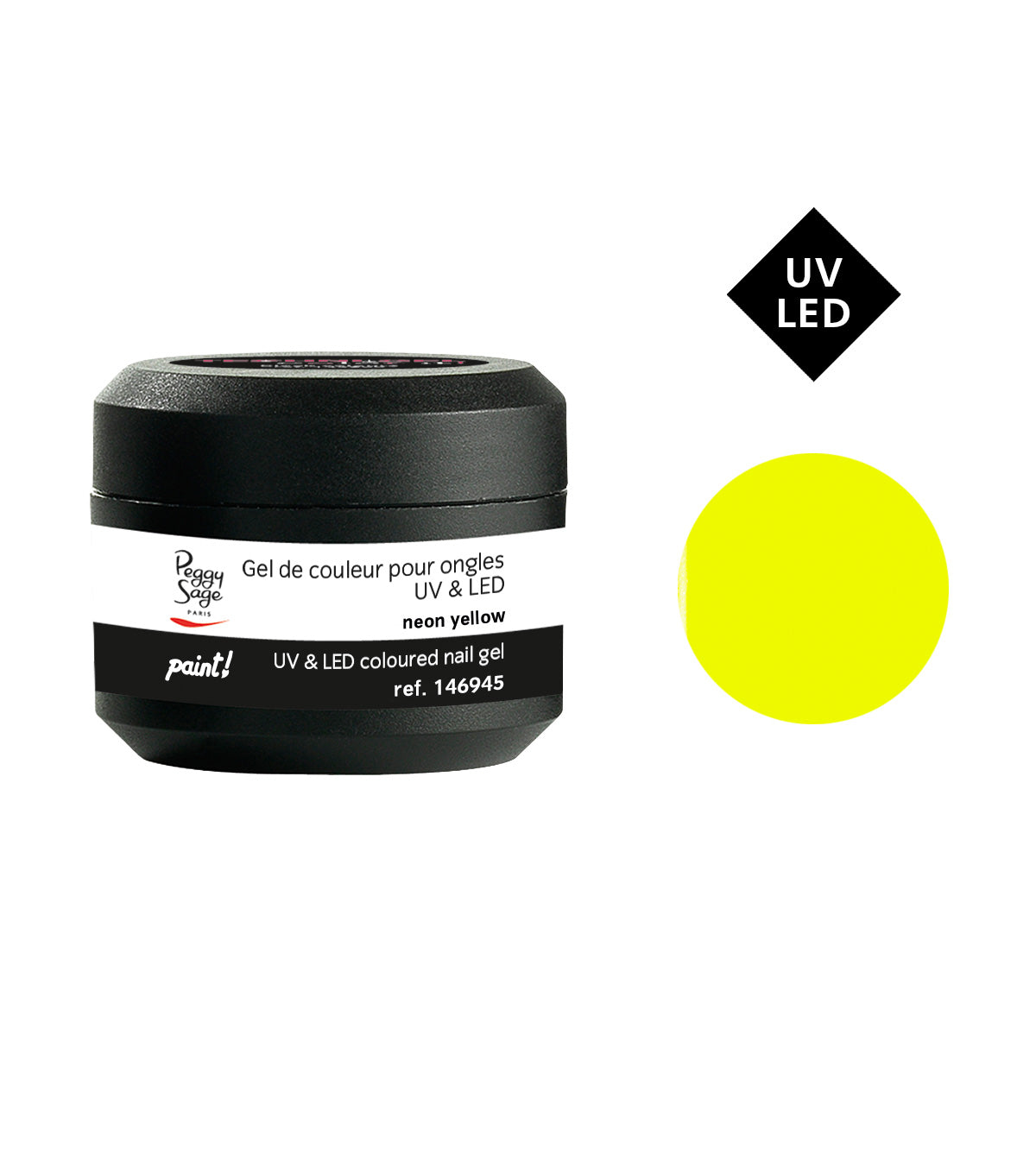 PEGGY SAGE GEL COLORATO PER UNGHIE UV&LED NEON YELLOW 5G - Tre Pi Profumerie