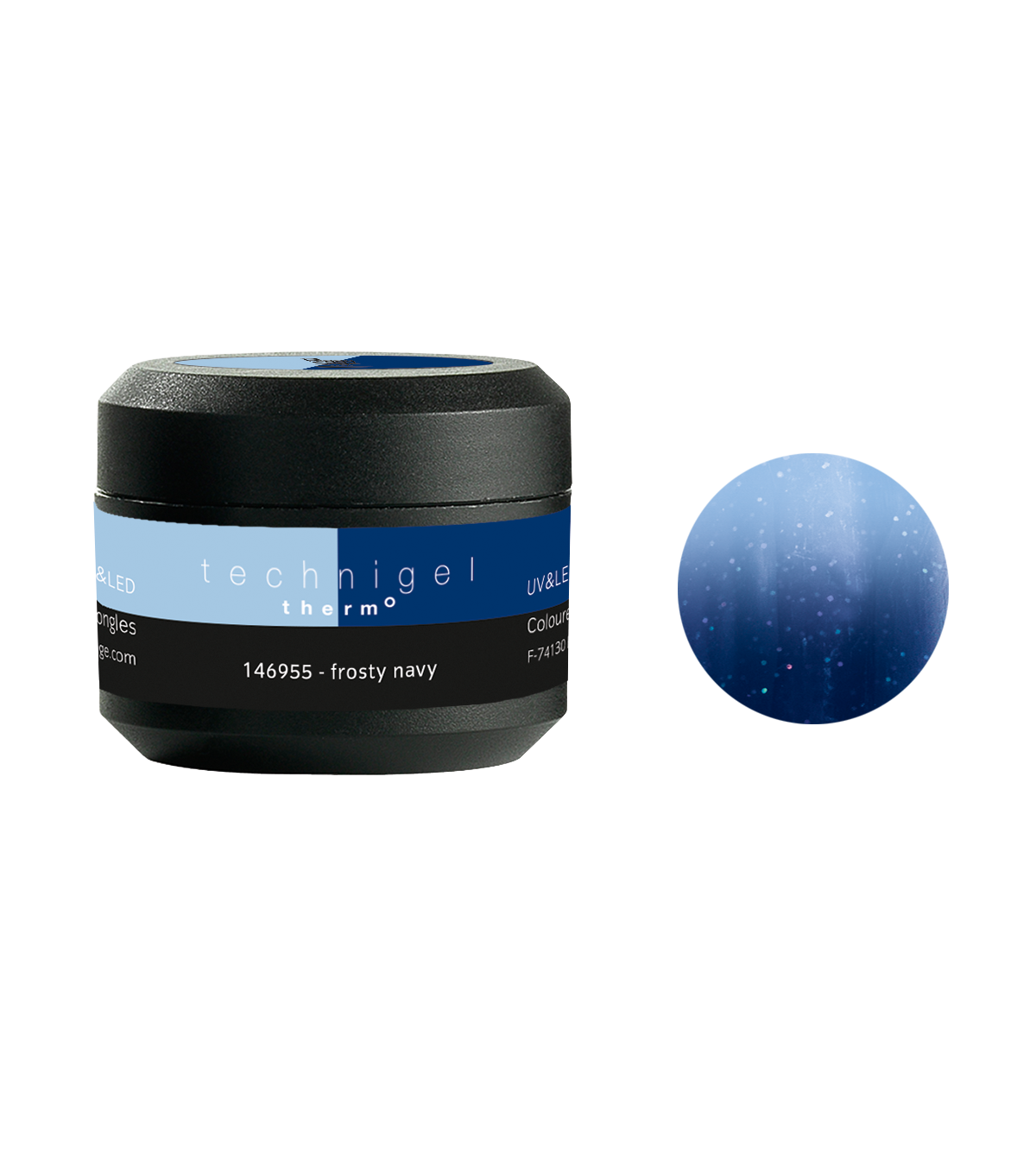 PEGGY SAGE GEL COLORATO PER UNGHIE UV&LED THERMO FROSTY NAVY 5G - Tre Pi Profumerie