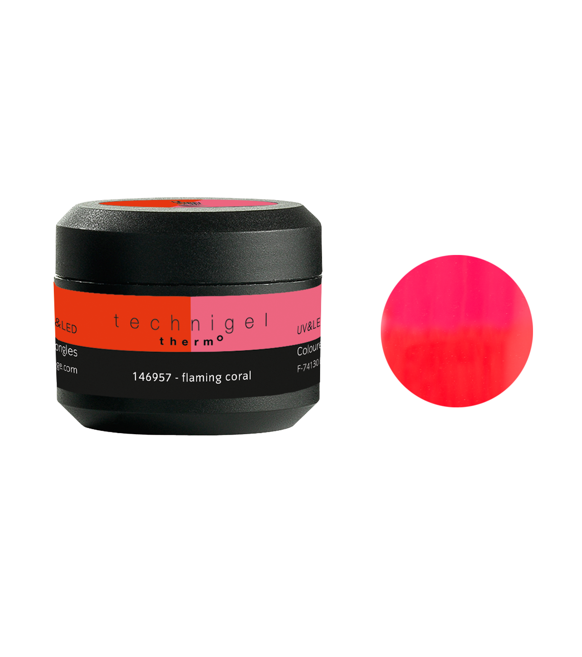PEGGY SAGE GEL COLORATO PER UNGHIE UV&LED THERMO FLAMING CORAL - Tre Pi Profumerie