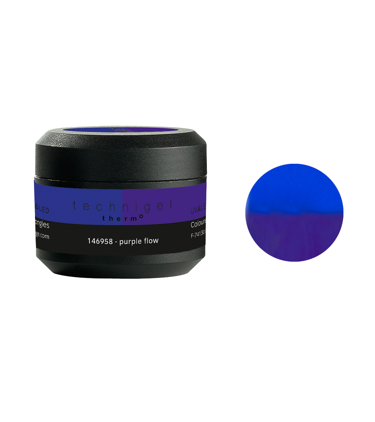 PEGGY SAGE GEL COLORATO PER UNGHIE UV&LED THERMO PURPLE FLOW 5G - Tre Pi Profumerie