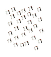 PEGGY SAGE 28 STRASS PER UNGHIE QUADRATO ARGENTO 2 MM - Tre Pi Profumerie