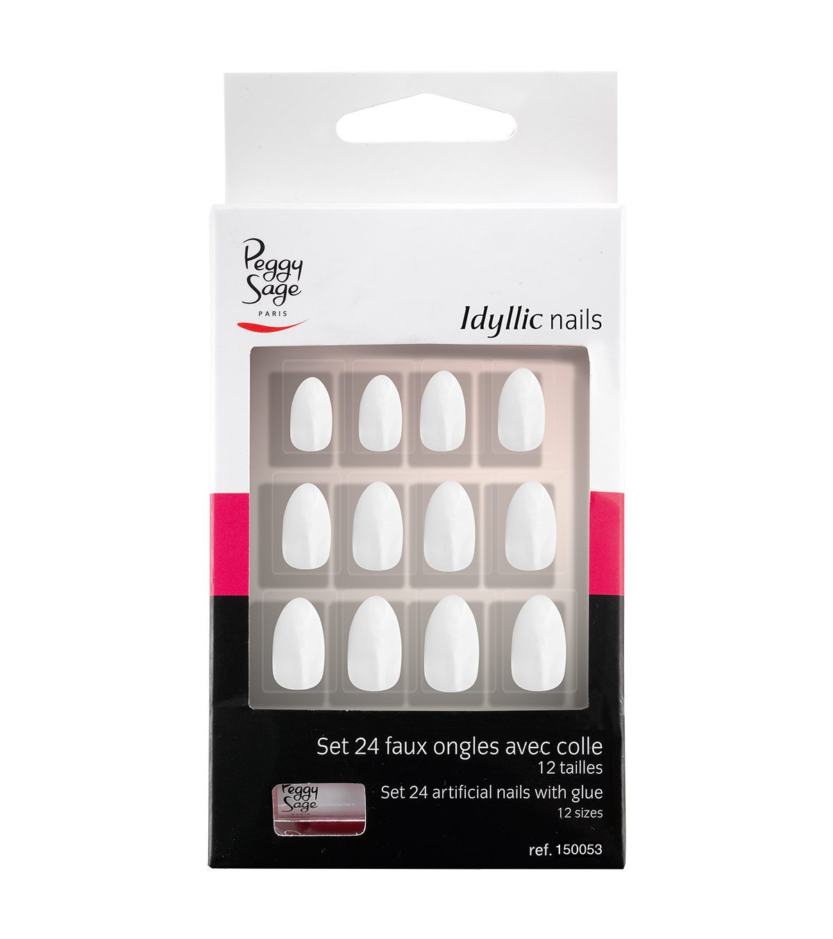 PEGGY SAGE SET 24 UNGHIE FINTE IDYLLIC NAILS - STILETTO CHIC - Tre Pi Profumerie