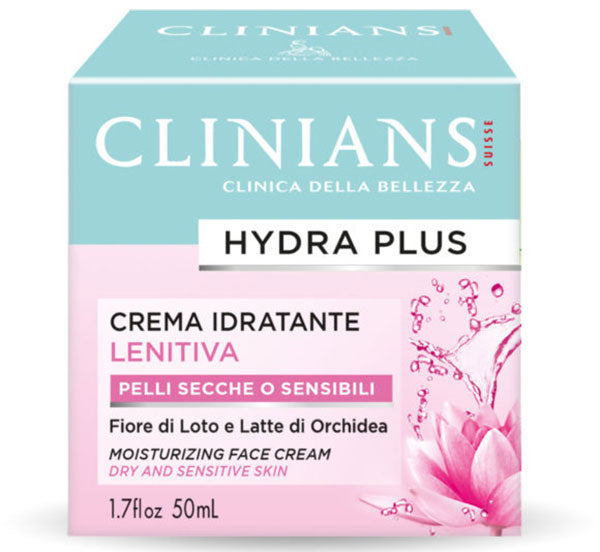 CLINIANS HYDRA PLUS CREMA IDRATANTE LENITIVA SECCHE/SENSIBILI 50 - Tre Pi Profumerie