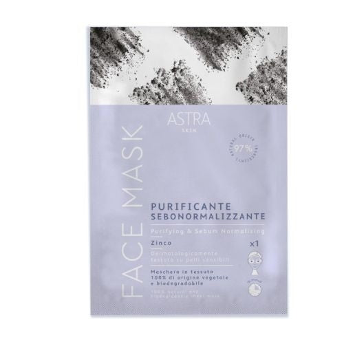 ASTRA SKIN MASCHERA VISO VISO PURIFICANTE SEBONORMALIZZANTE - Tre Pi Profumerie