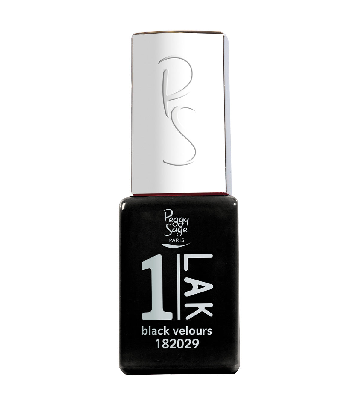 PEGGY SAGE ONE-LAK 1-STEP GEL POLISH BLACK VELOURS - 5ML - Tre Pi Profumerie