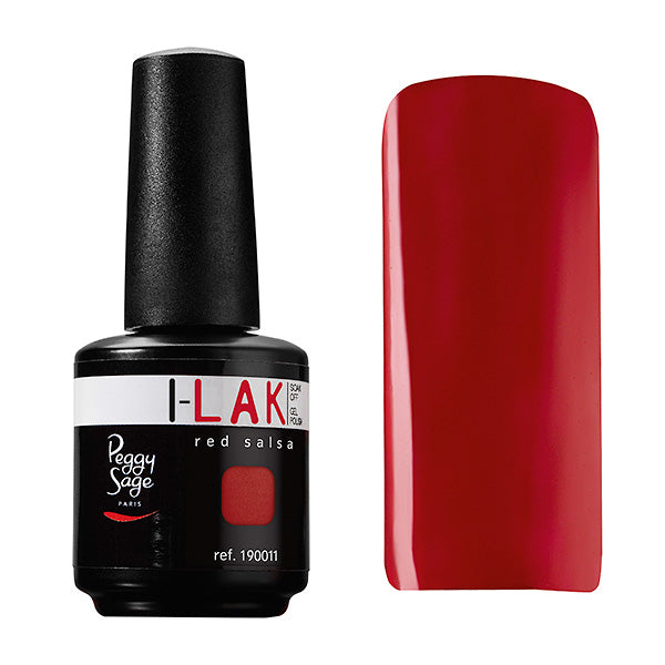 PEGGY SAGE SOAK OFF GEL POLISH I-LAK RED SALSA - 15ML - Tre Pi Profumerie