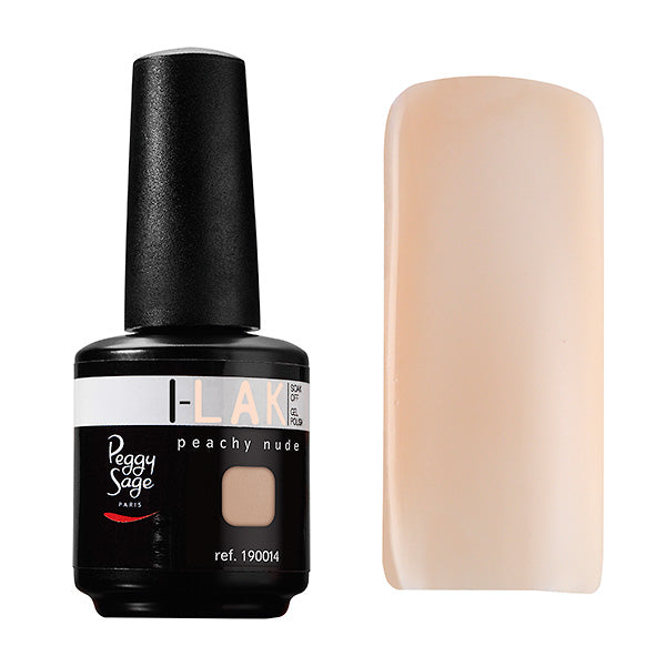 PEGGY SAGE SOAK OFF GEL POLISH I-LAK PEACHY NUDE - 15ML - Tre Pi Profumerie