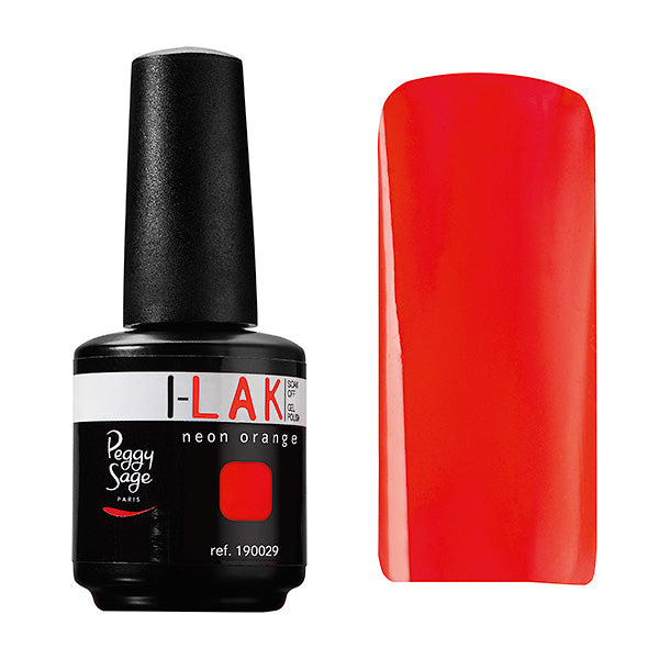 PEGGY SAGE SOAK OFF GEL POLISH I-LAK NEON ORANGE - 15ML - Tre Pi Profumerie