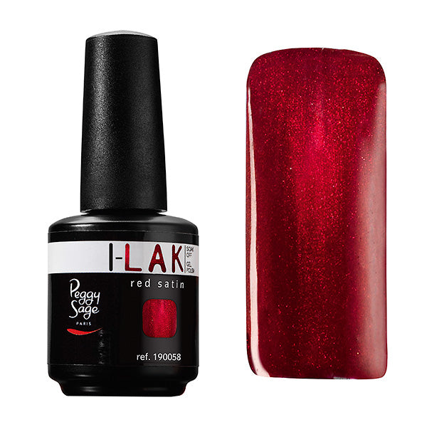 PEGGY SAGE SOAK OFF GEL POLISH I-LAK - RED SATIN - 15ML - Tre Pi Profumerie