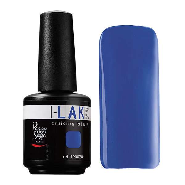 PEGGY SAGE SOAK OFF GEL POLISH I-LAK - CRUISING BLUE - 15ML - Tre Pi Profumerie