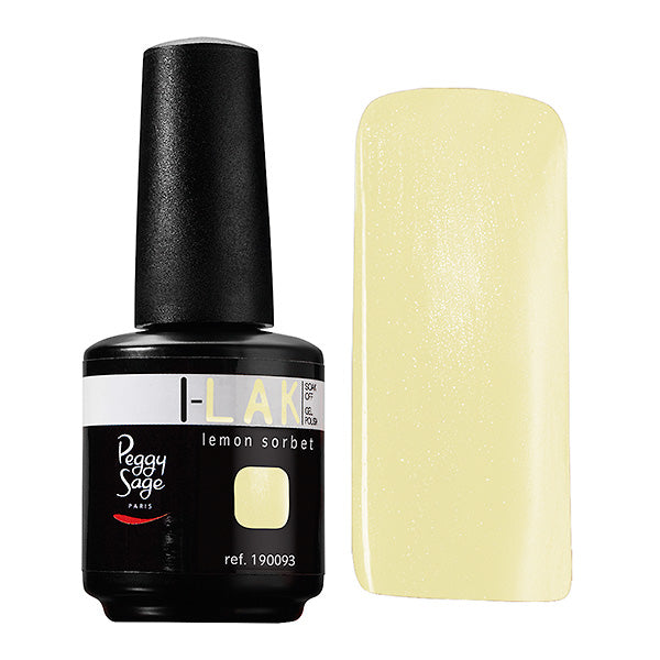 PEGGY SAGE SOAK OFF GEL POLISH I-LAK - LEMON SORBET -15ML - Tre Pi Profumerie