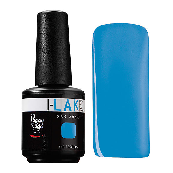 PEGGY SAGE SOAK OFF GEL POLISH I-LAK - BLUE BEACH -15ML - Tre Pi Profumerie