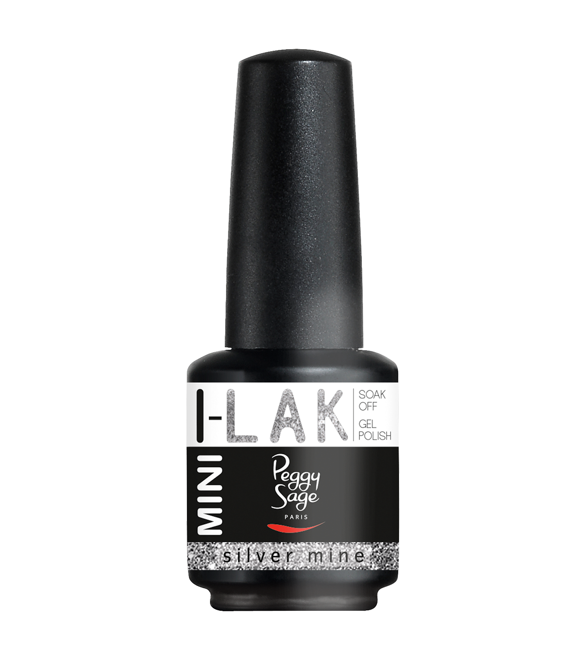 PEGGY SAGE I-LAK SOAK OFF GEL POLISH SILVER MINE - 9ML - Tre Pi Profumerie