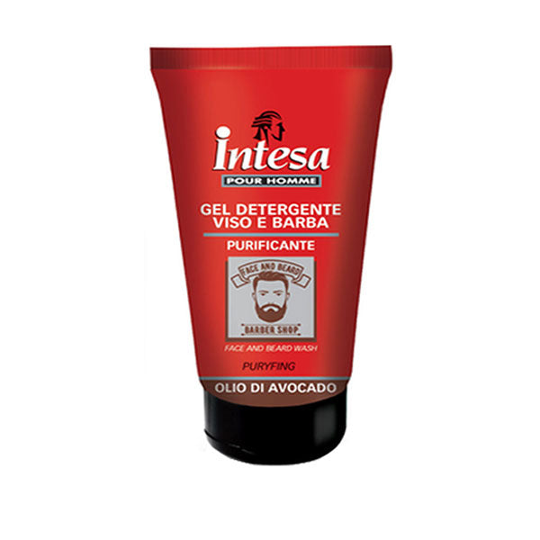 INTESA BARBER SHOP CREMA GEL VISO E BARBA 50 + DETERGENTE 150 ML - Tre Pi Profumerie