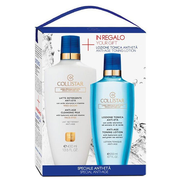 COLLISTAR COFANETTO LATTE DETERGENTE ANTI ETA + LOZIONE TONICA - Tre Pi Profumerie