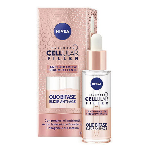 NIVEA HYALURON CELLULARFILLER ANTI GRAVITA OLIO BIFASE 30 ML - Tre Pi Profumerie