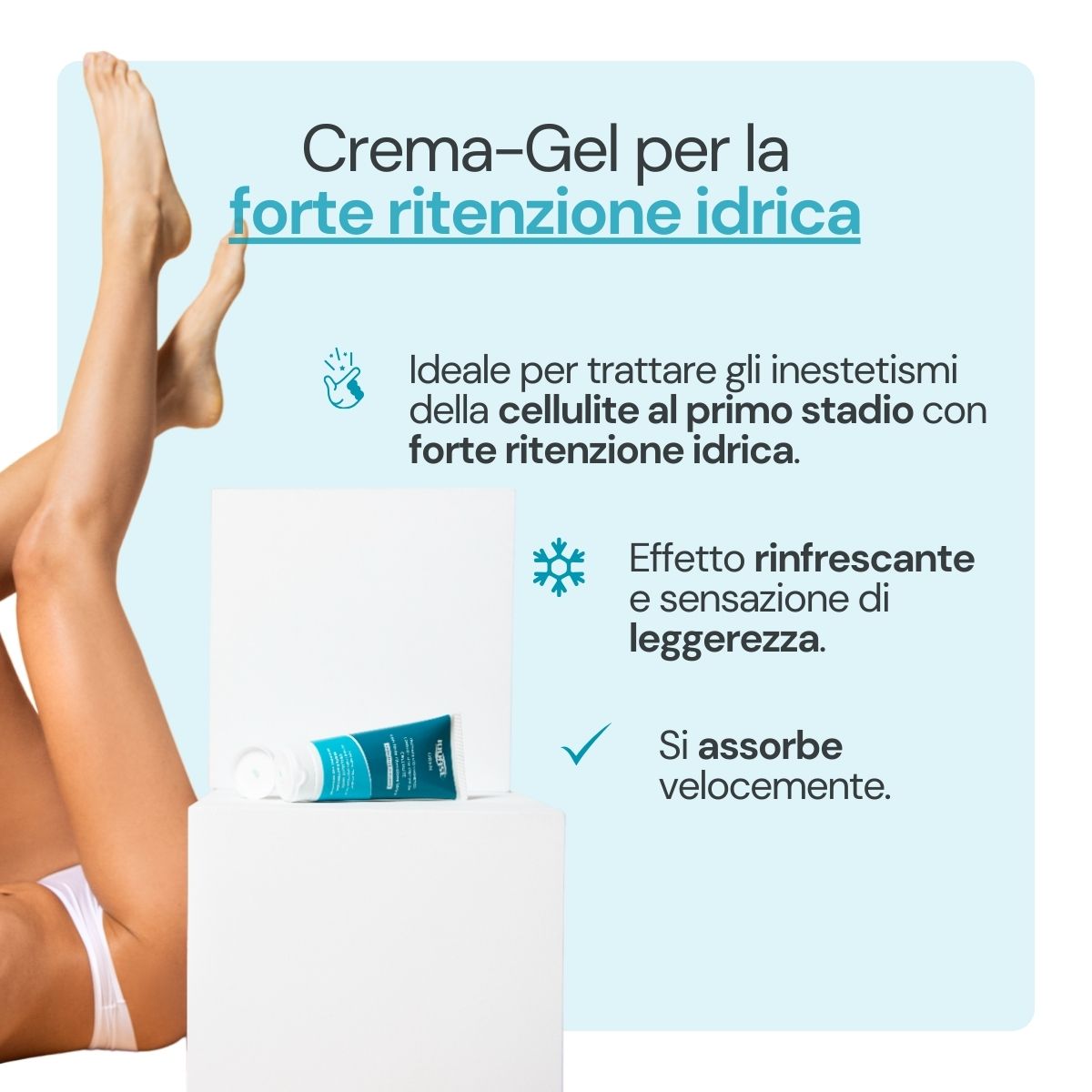 Iodase Cosmetics Crema drenante ritenzione idrica