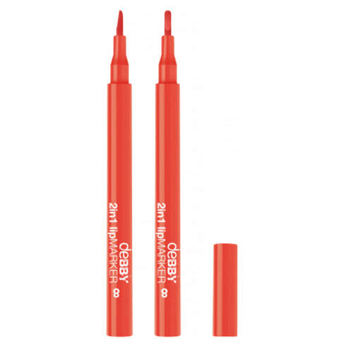 DEBBY LIP MARKER 2 IN 1 ORANGE RED 08*** - Tre Pi Profumerie