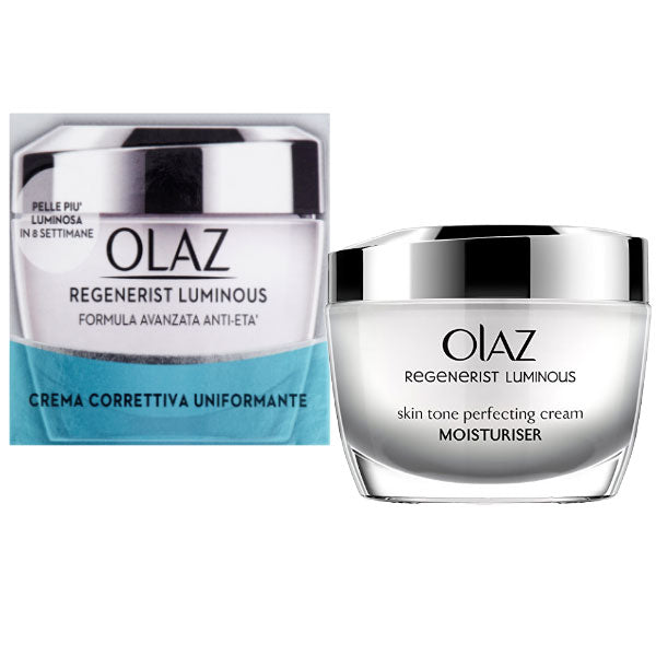 OLAZ REGENERIST LUMINOUS CREMA CORRETTIVA UNIFORMANTE 50 ML - Tre Pi Profumerie