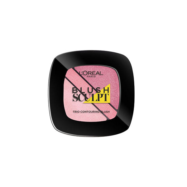 L'OREAL TRIO CONTOURING INFAILLIBLE SCULPT BLUSH ROSE TENDRE 201 - Tre Pi Profumerie