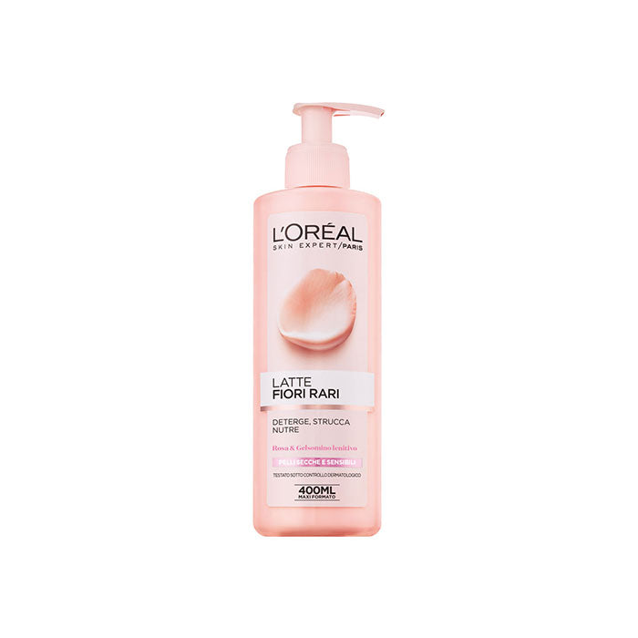 L'OREAL SKIN EXPERT LATTE FIORI RARI PELLI SENSIBILI 400 ML - Tre Pi Profumerie