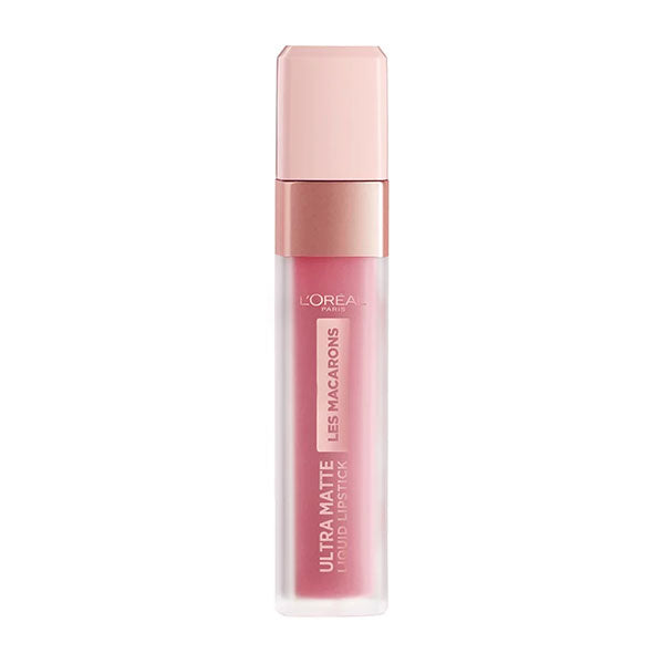 L'OREAL LES MACARONS LIQUID LIPSTCK ULTRA MATTE ROSE OF ROSE 818 - Tre Pi Profumerie