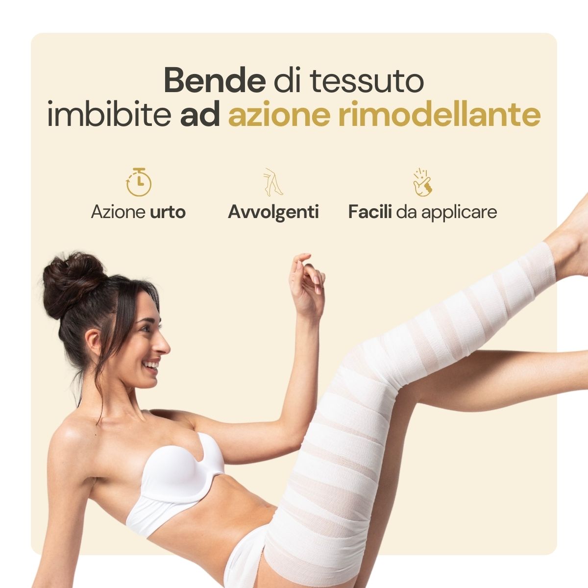 Iodase Cosmetics Bendaggi tonificanti gambe, addome e braccia