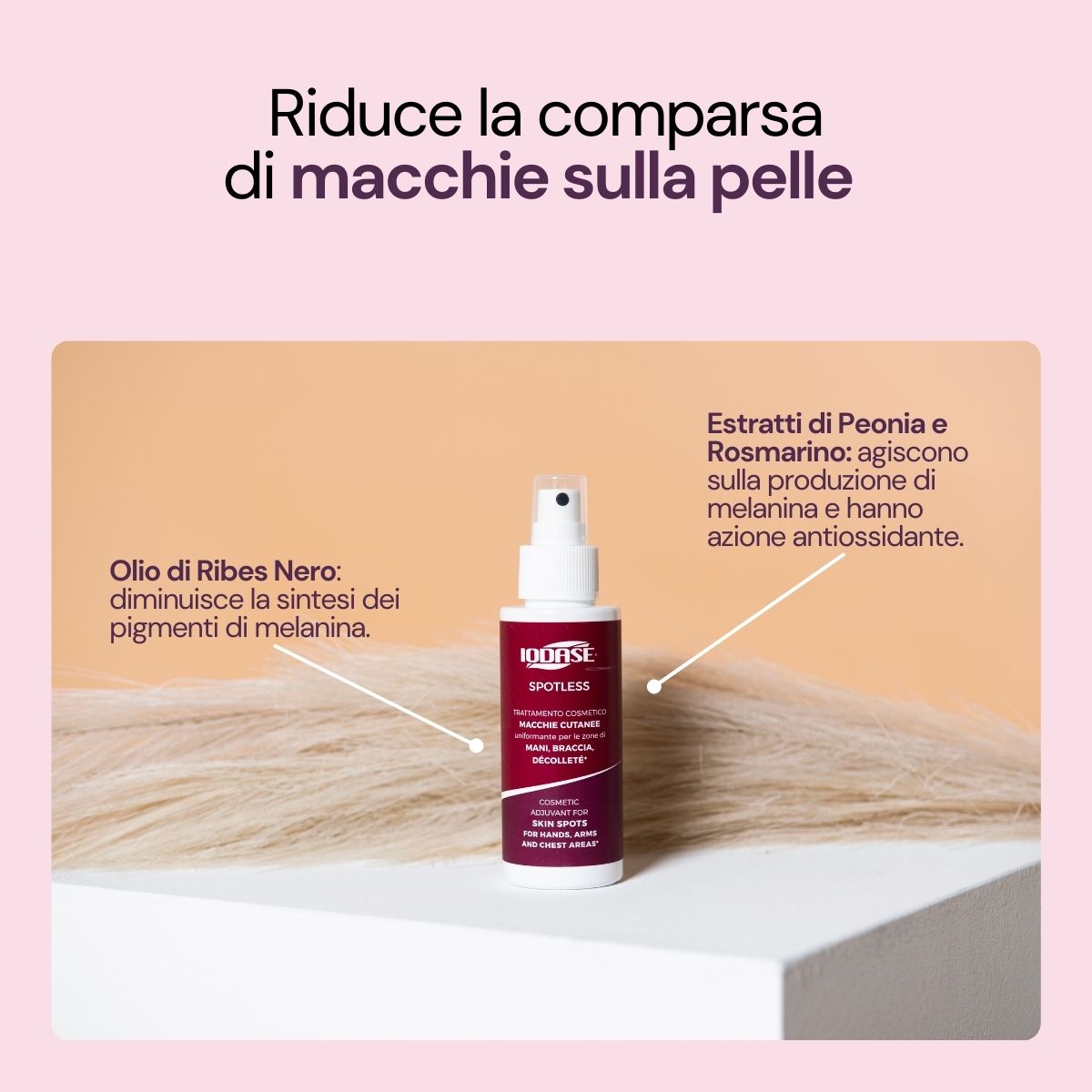 Iodase Cosmetics Spray per macchie cutanee