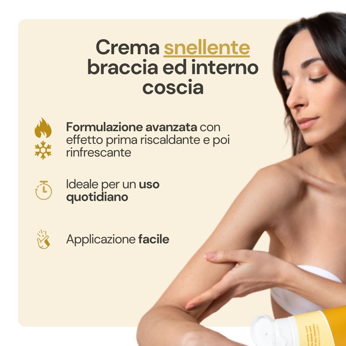 Iodase Cosmetics Crema rassodante braccia ed interno coscia