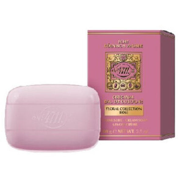 4711 FLORAL COLLECTION ROSE EAU DE COLOGNE SAPONE 100 G - Tre Pi Profumerie