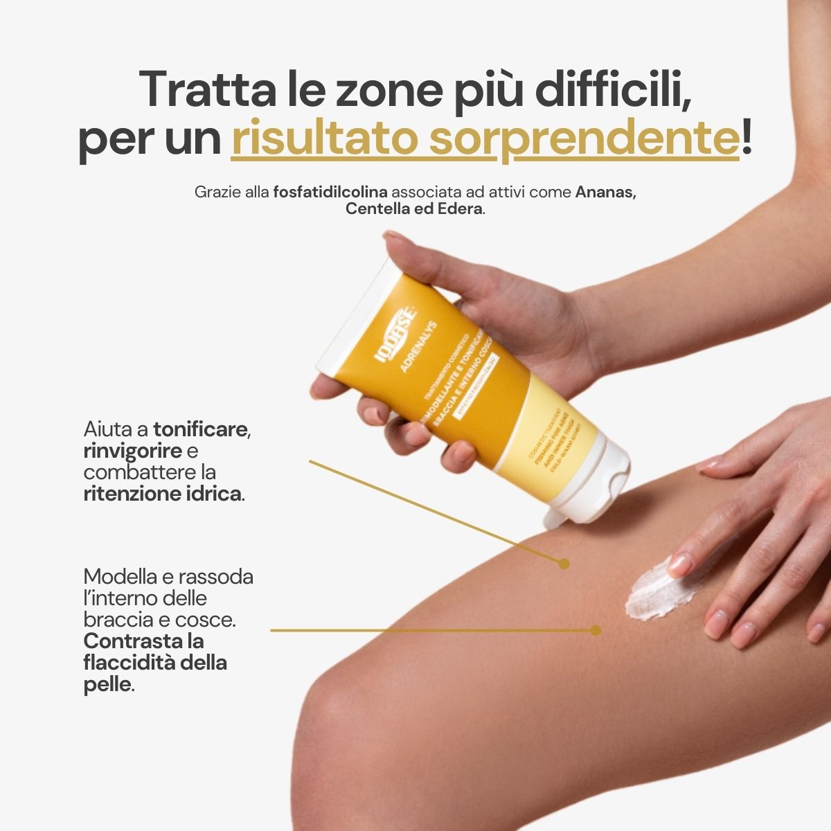 Iodase Cosmetics Crema rassodante braccia ed interno coscia