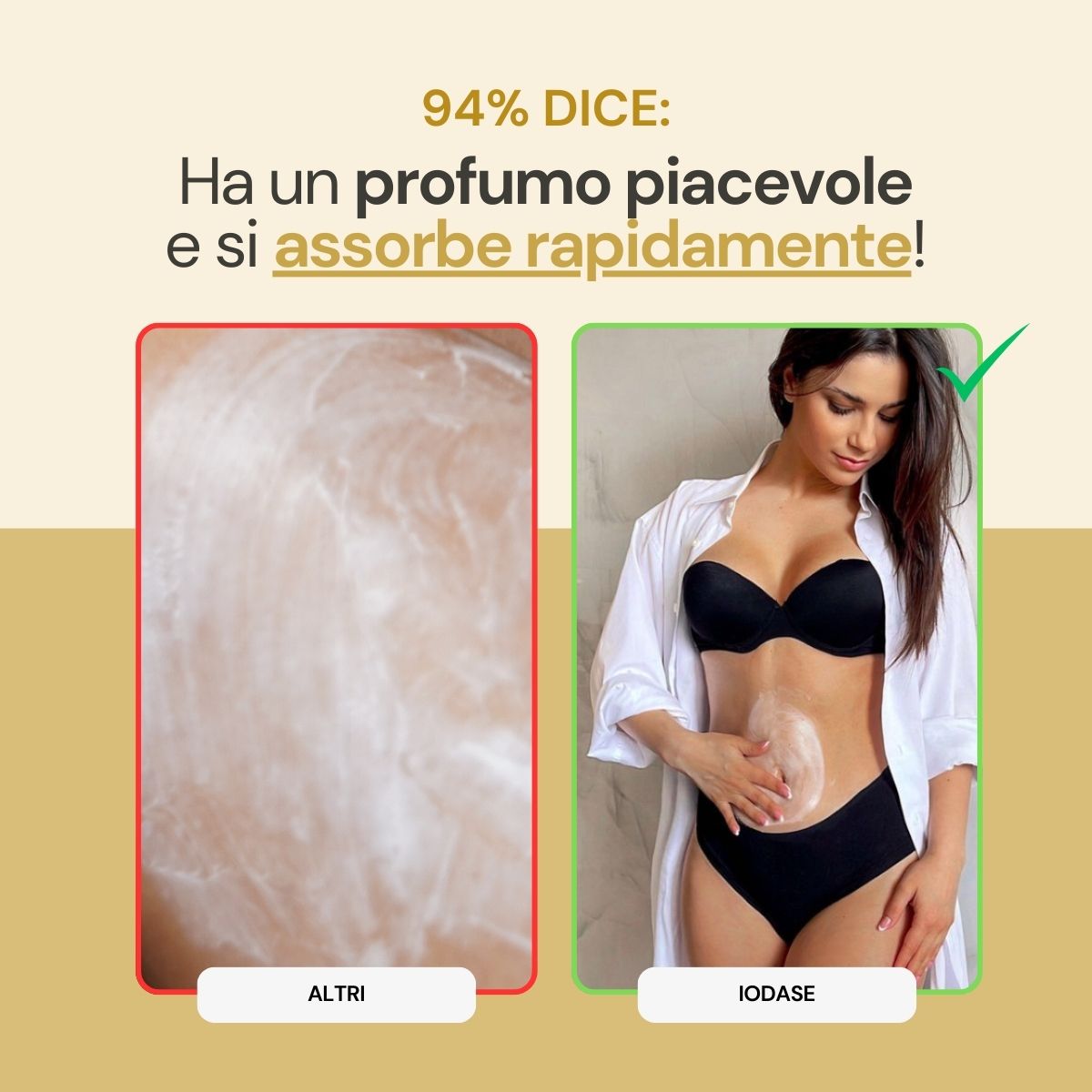 Iodase Cosmetics Crema rimodellante addome e fianchi