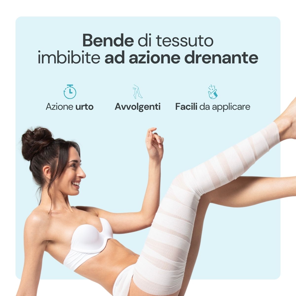 Iodase Cosmetics Bendaggi drenanti e detossificanti gambe