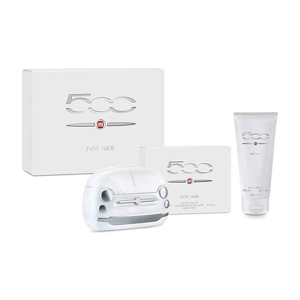 FIAT 500 FOR HER COFANETTO EDT 100 ML + BODY LOTION 200 ML - Tre Pi Profumerie