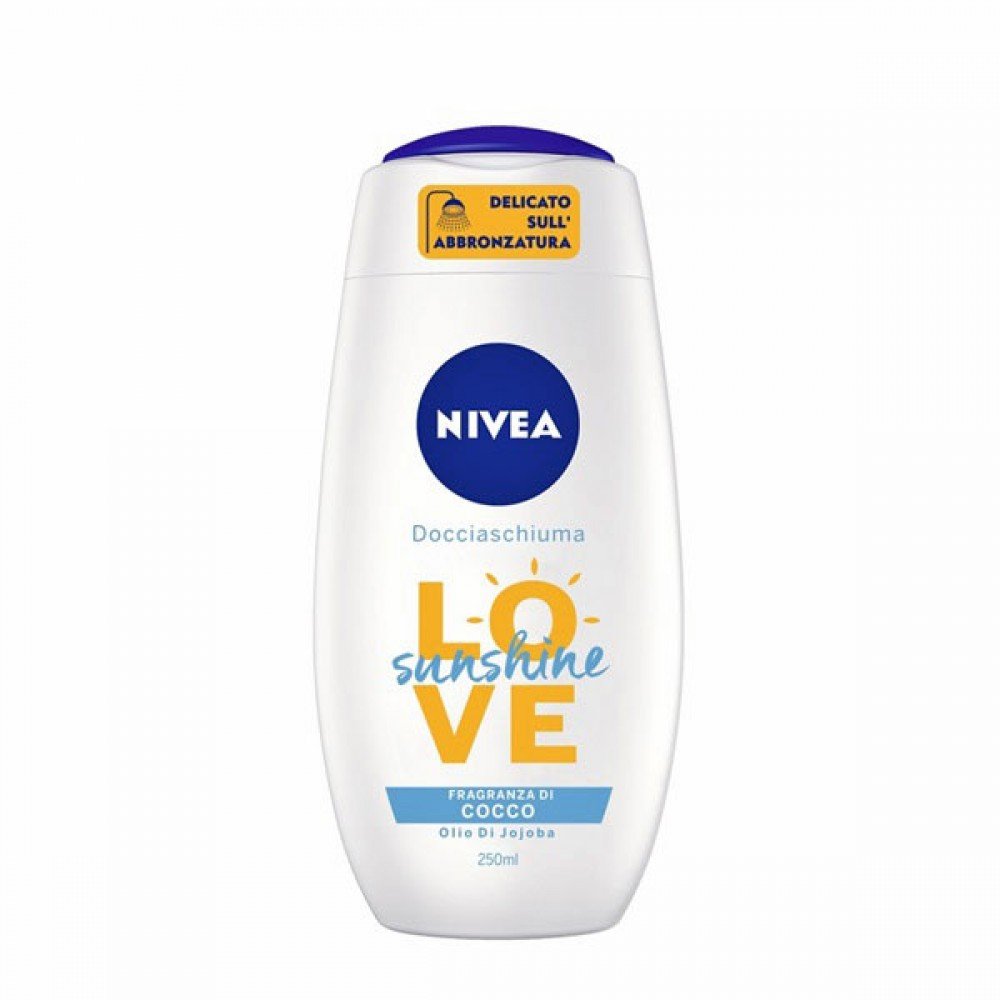 NIVEA SUN SUNSHINE LOVE DOCCIASCHIUMA OLIO DI JOJOBA 250 ML - Tre Pi Profumerie