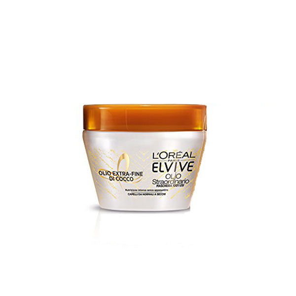 L'OREAL ELVIVE MASCHERAOLIO STRAORDINARIO OLIO FINE COCCO 300ML - Tre Pi Profumerie