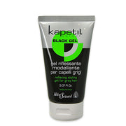 KAPETIL BLACK GEL RIFLESSANTE MODELLANTE PER CAPELLI GRIGI 150ML - Tre Pi Profumerie